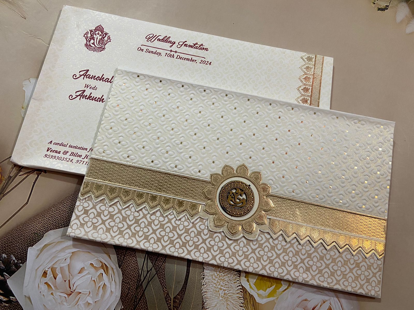Gulshan Card Collection Designer Wedding Invitation Card (Pack of 50)