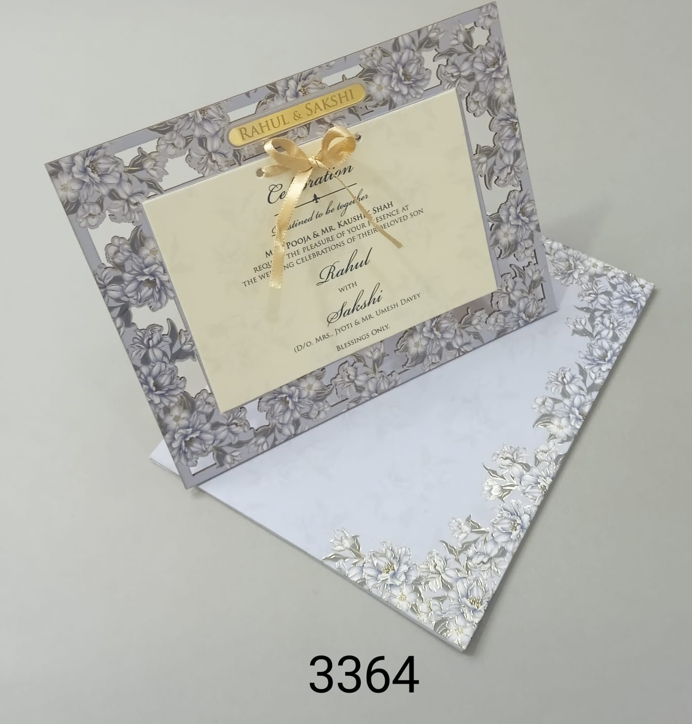 Gulshan Card Collection Designer Wedding Invitation Card (Pack of 50)