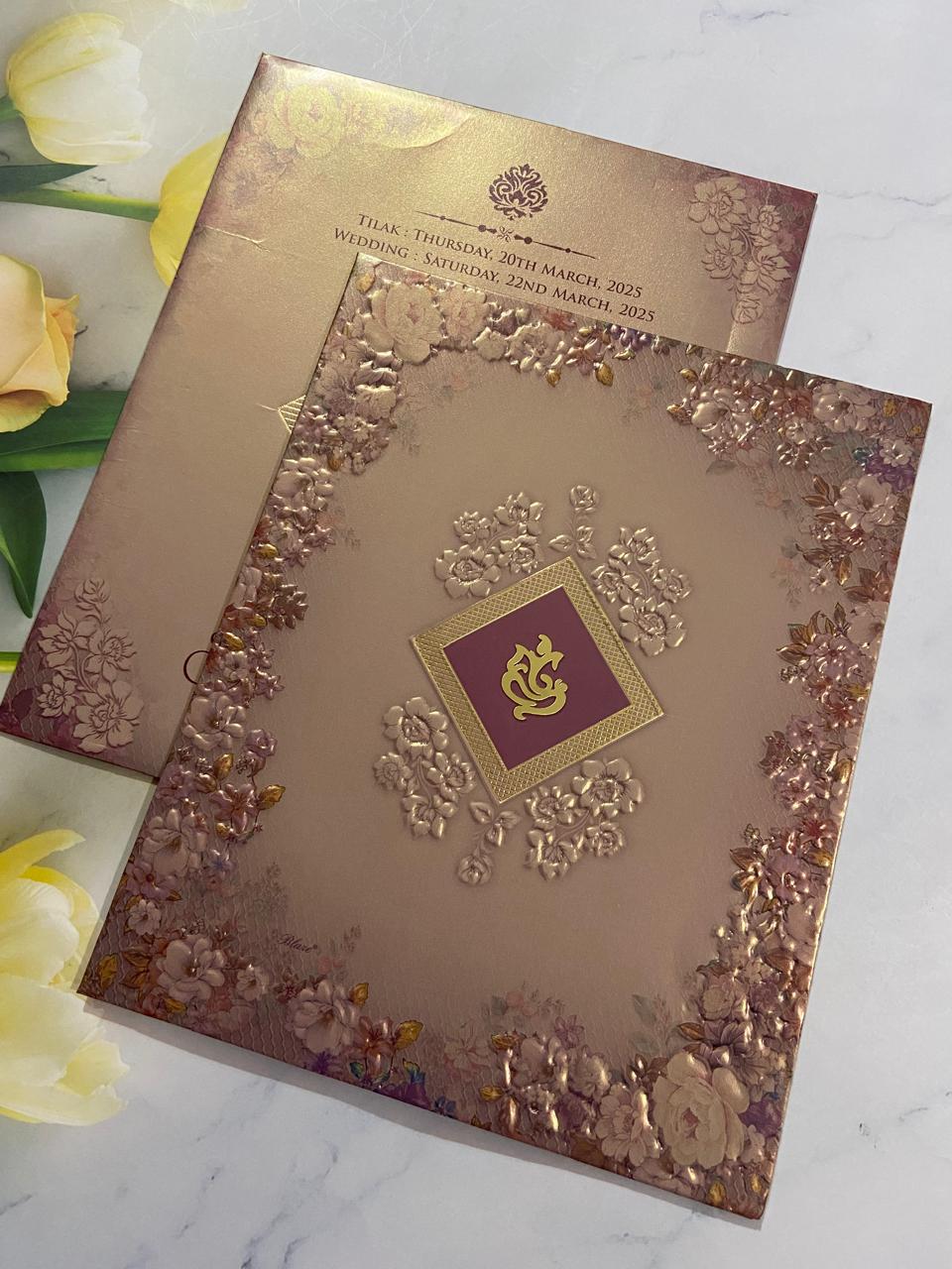 Gulshan Card Collection Designer Wedding Invitation Card (Pack of 50)