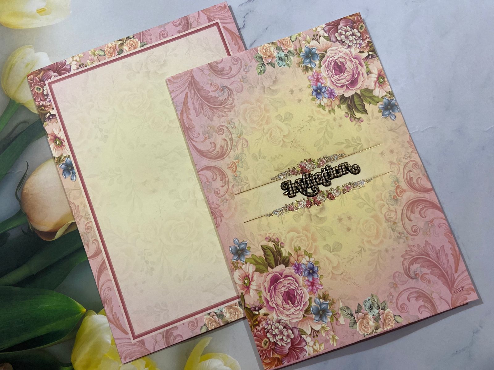 Gulshan Card Collection Designer Wedding Invitation Card (Pack of 50) 