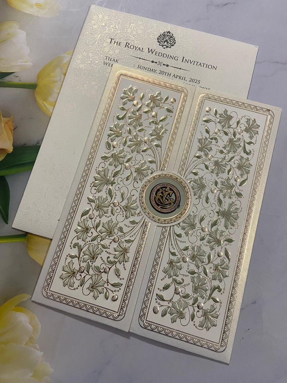 Gulshan Card Collection Designer Wedding Invitation Card (Pack of 50)