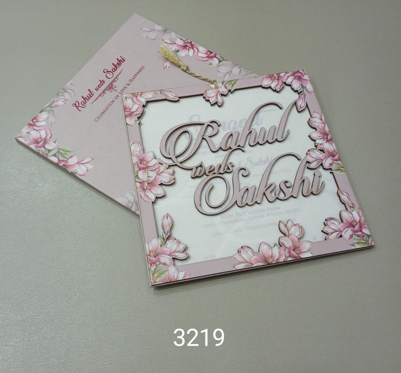 Gulshan Card Collection Designer Wedding Invitation Card (Pack of 50)