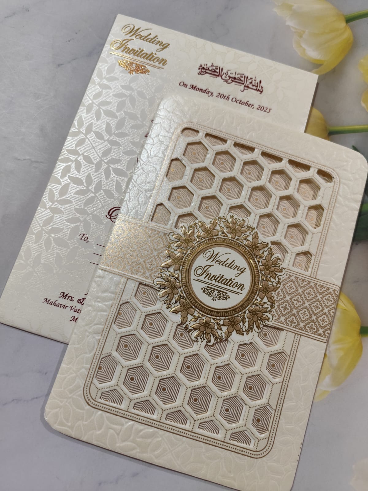 Gulshan Card Collection Designer Wedding Invitation Card (Pack of 50) 