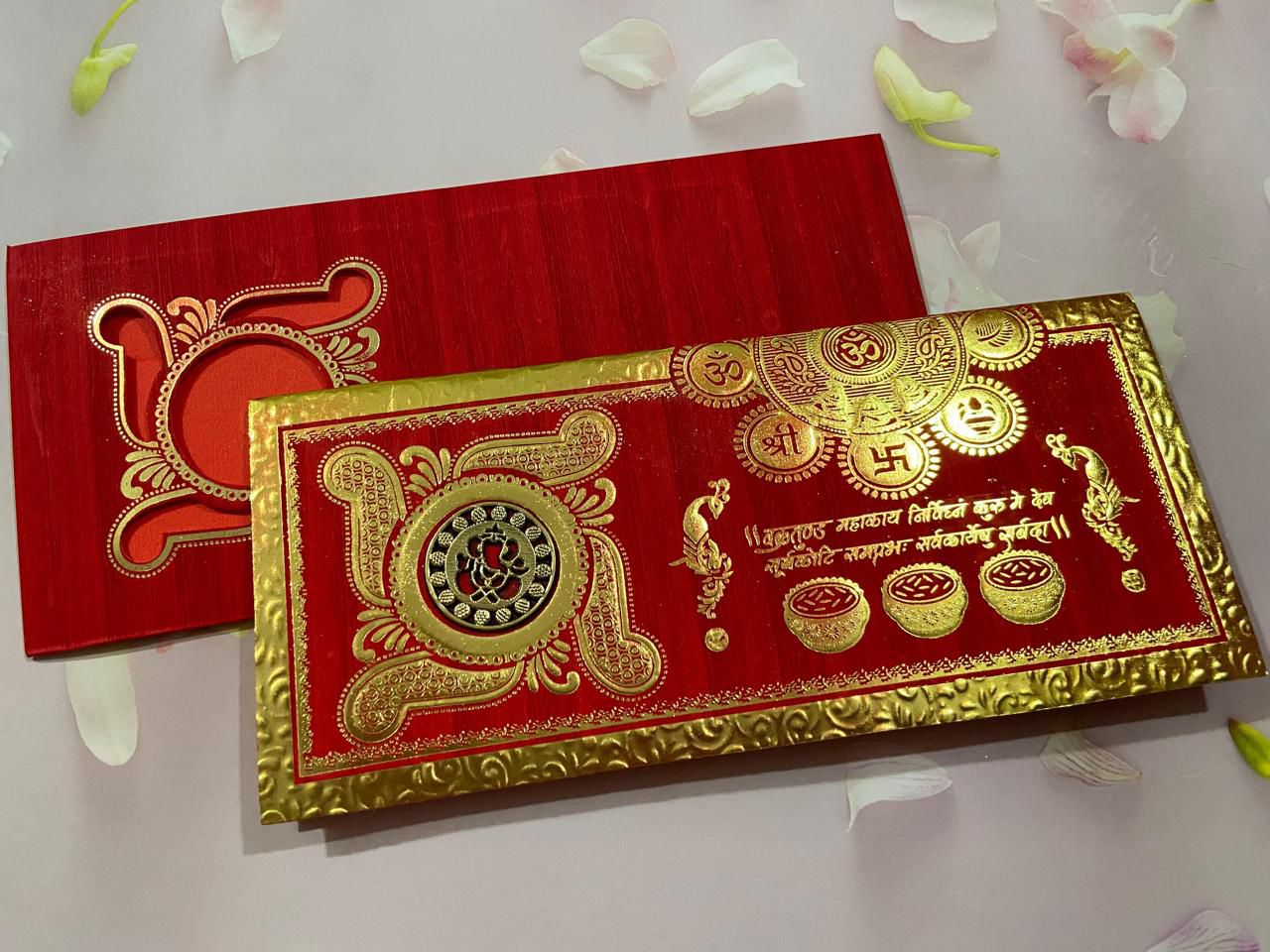 Gulshan Card Collection Designer Wedding Invitation Card (Pack of 50) 