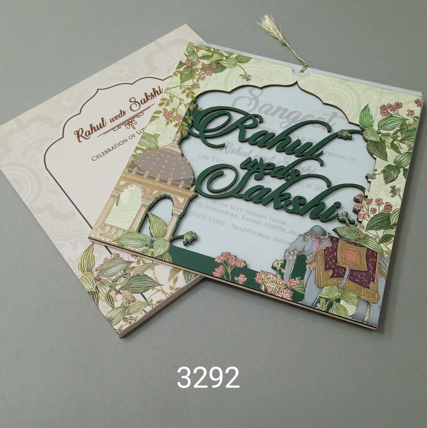 Gulshan Card Collection Designer Wedding Invitation Card (Pack of 50)