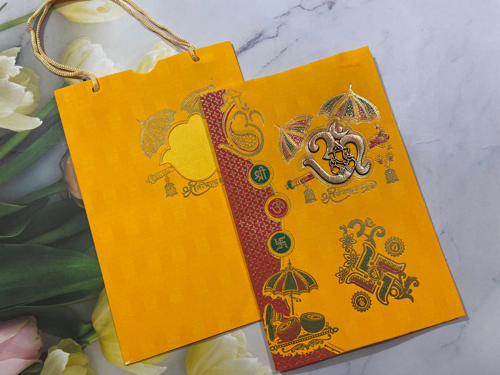 Gulshan Card Collection Designer Wedding Invitation Card (Pack of 50) 