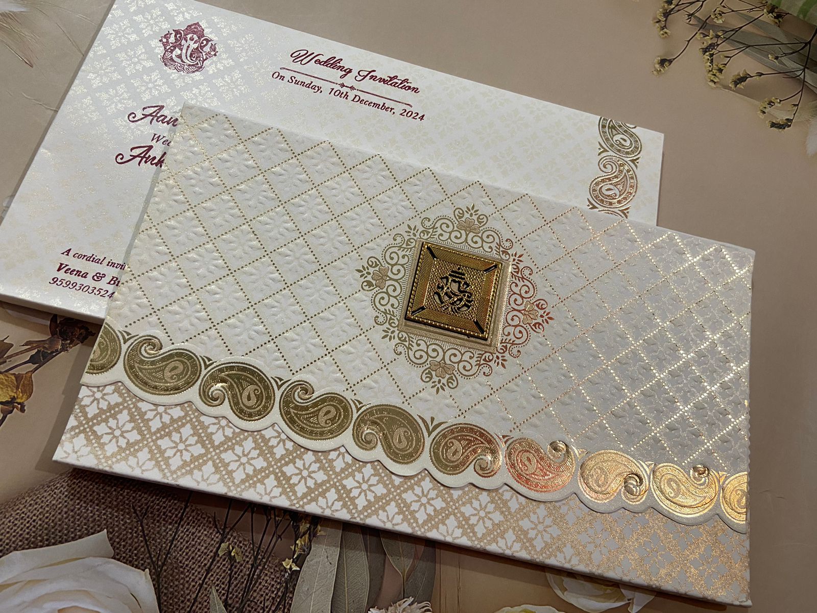 Gulshan Card Collection Designer Wedding Invitation Card (Pack of 50)