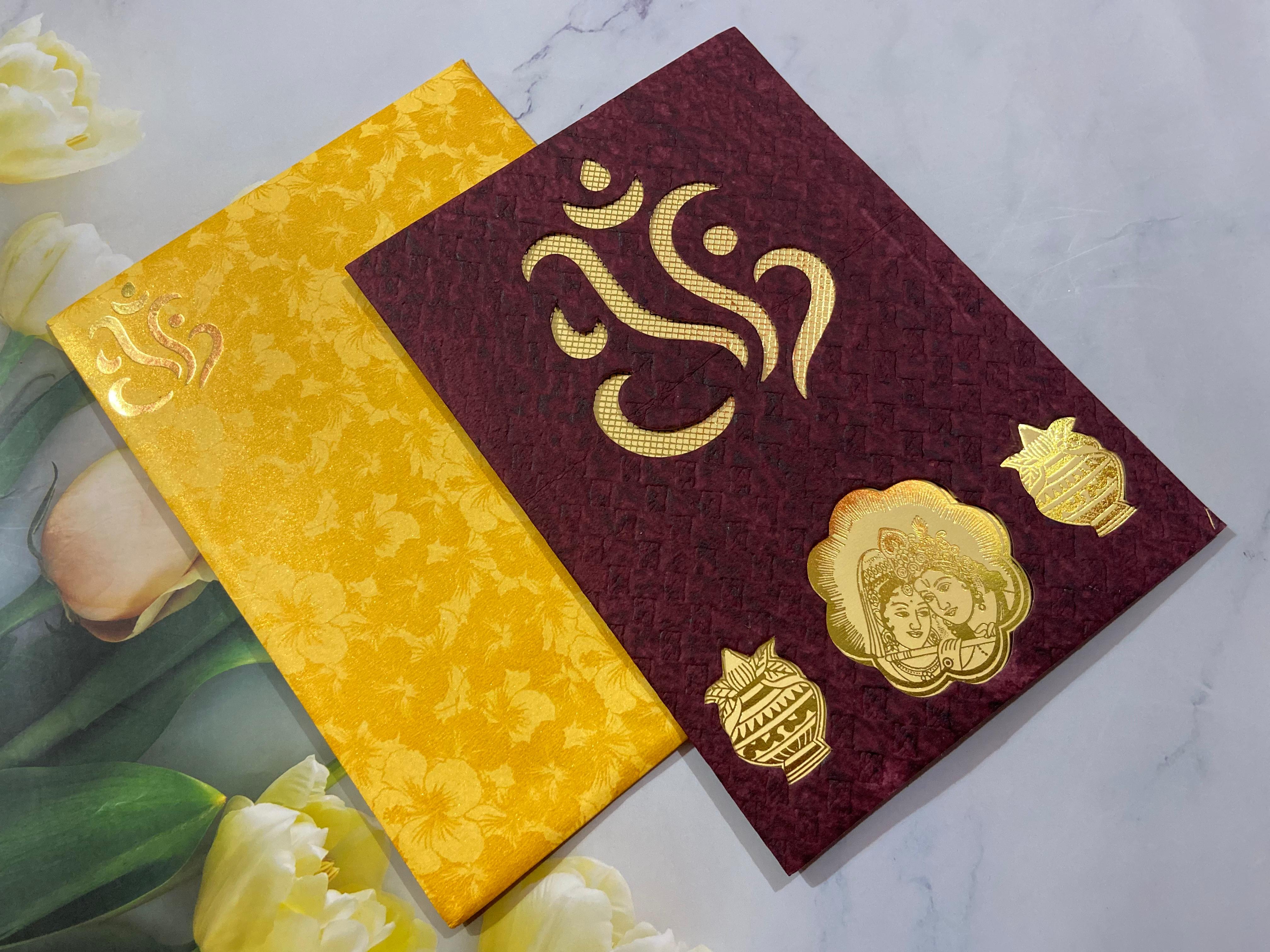 Gulshan Card Collection Designer Wedding Invitation Card (Pack of 50) 