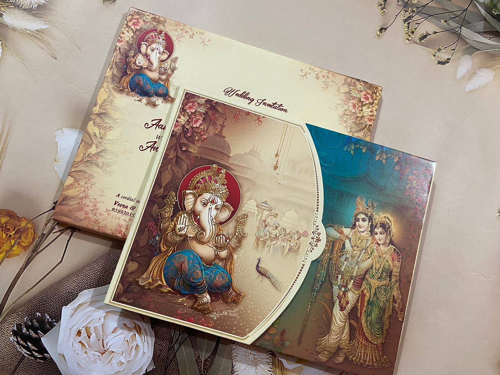 Gulshan Card Collection Designer Wedding Invitation Card (Pack of 50)