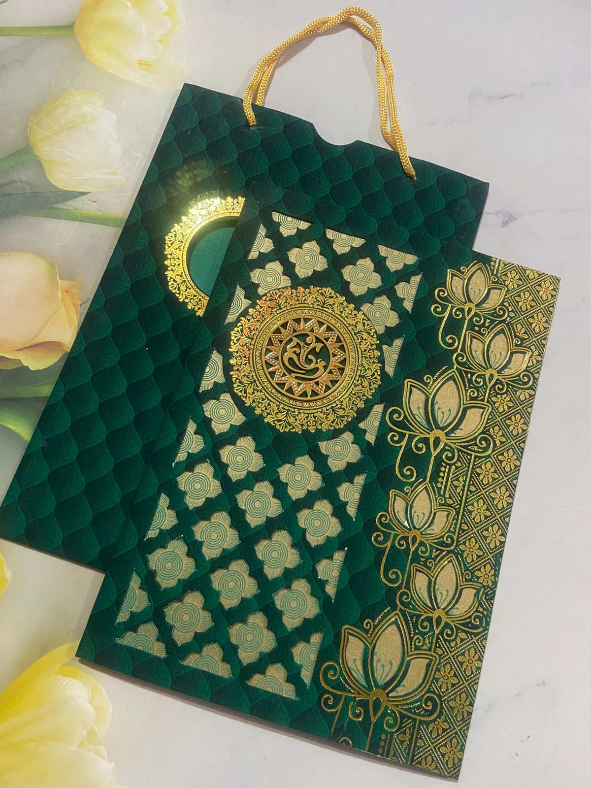 Gulshan Card Collection Designer Wedding Invitation Card (Pack of 50) 