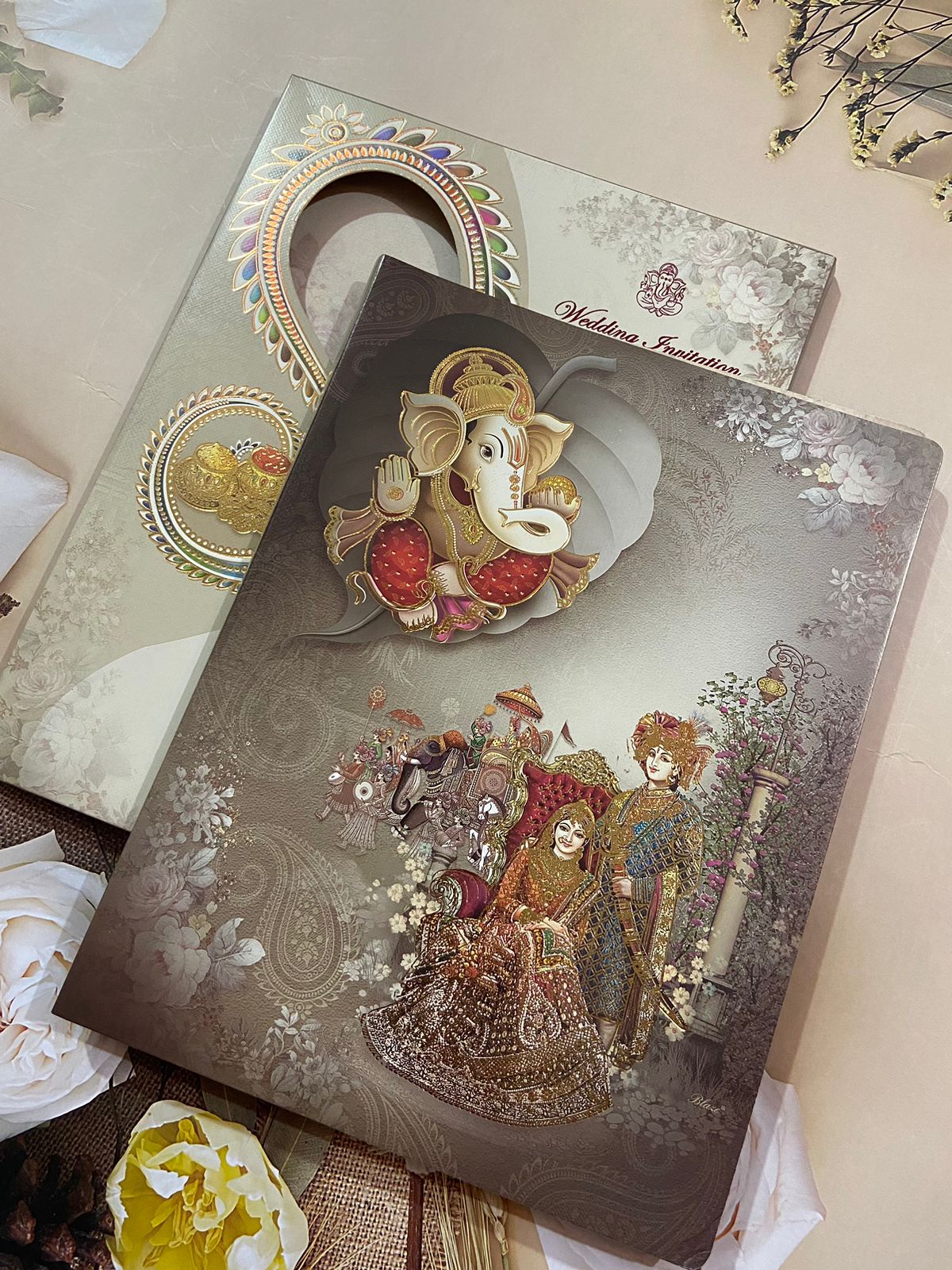 Gulshan Card Collection Designer Wedding Invitation Card (Pack of 50)