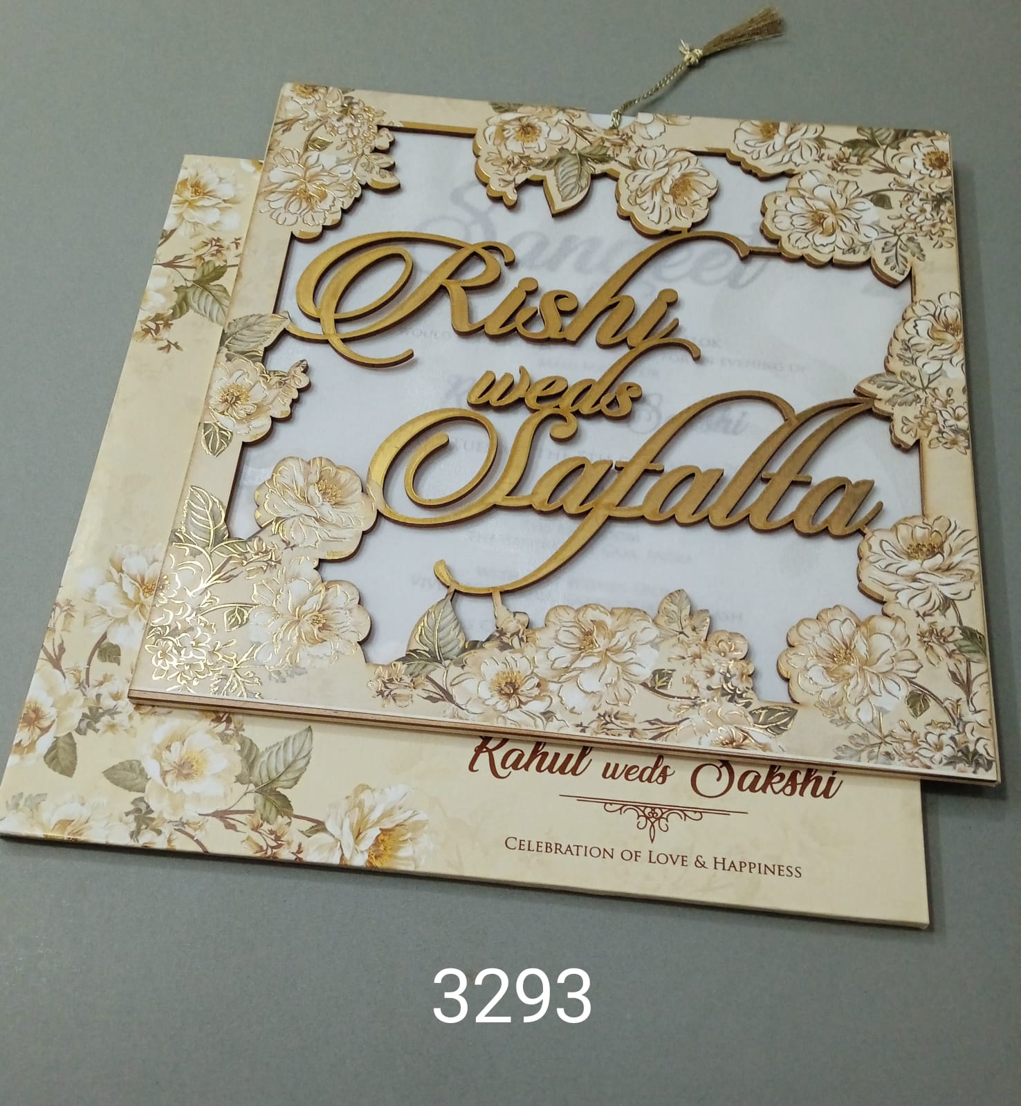 Gulshan Card Collection Designer Wedding Invitation Card (Pack of 50)