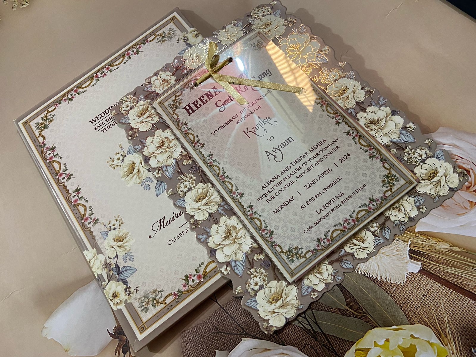 Gulshan Card Collection Designer Wedding Invitation Card (Pack of 50) 