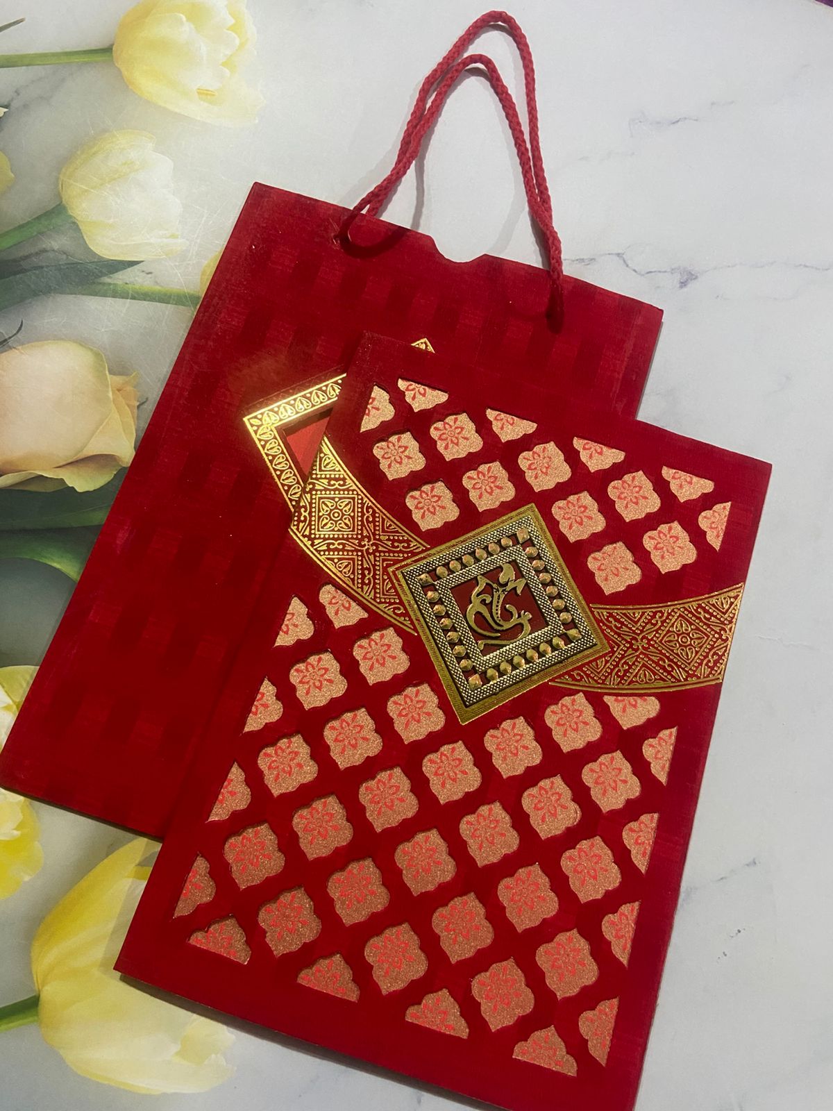 Gulshan Card Collection Designer Wedding Invitation Card (Pack of 50) 