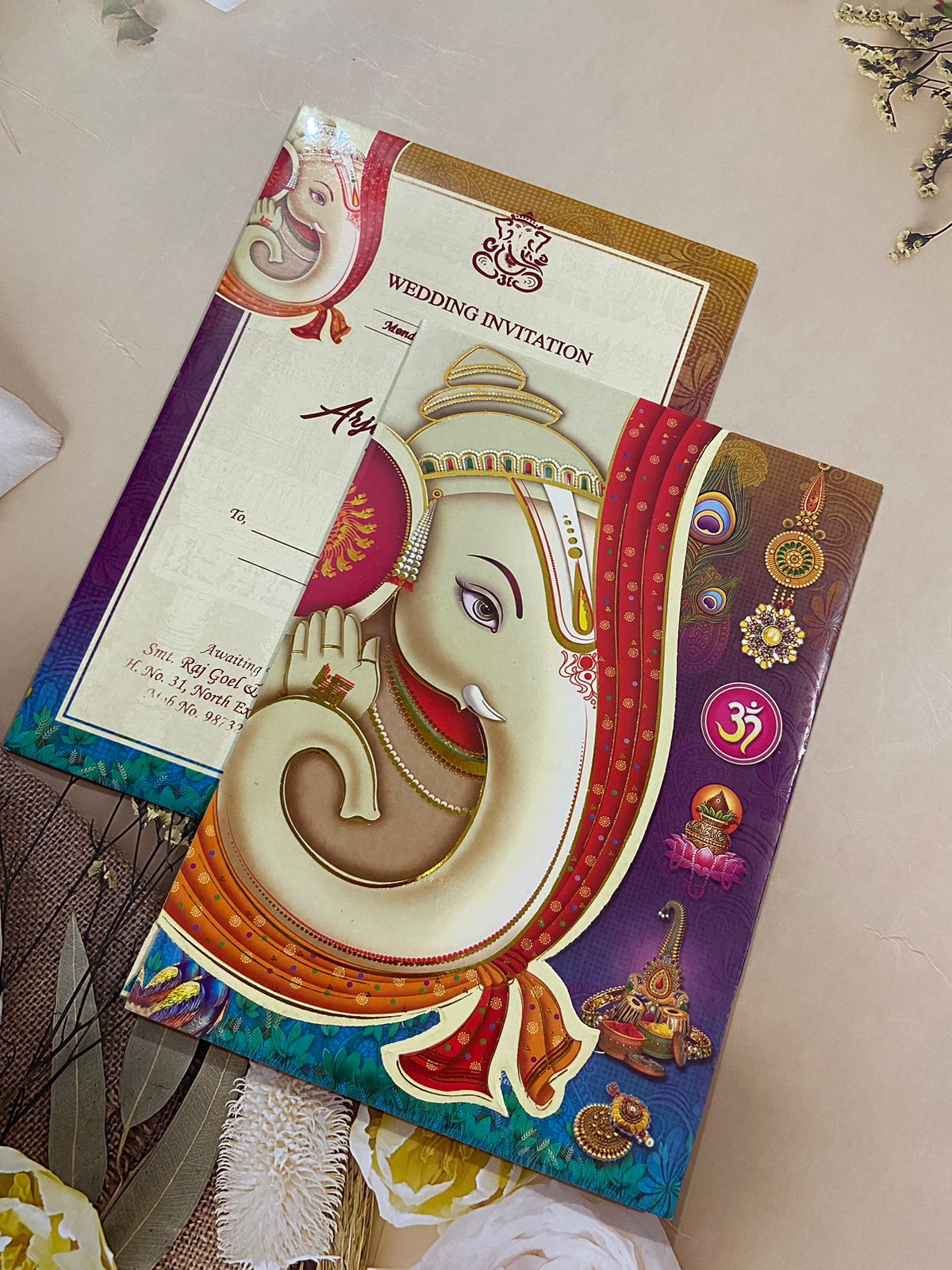 Gulshan Card Collection Designer Wedding Invitation Card (Pack of 50)