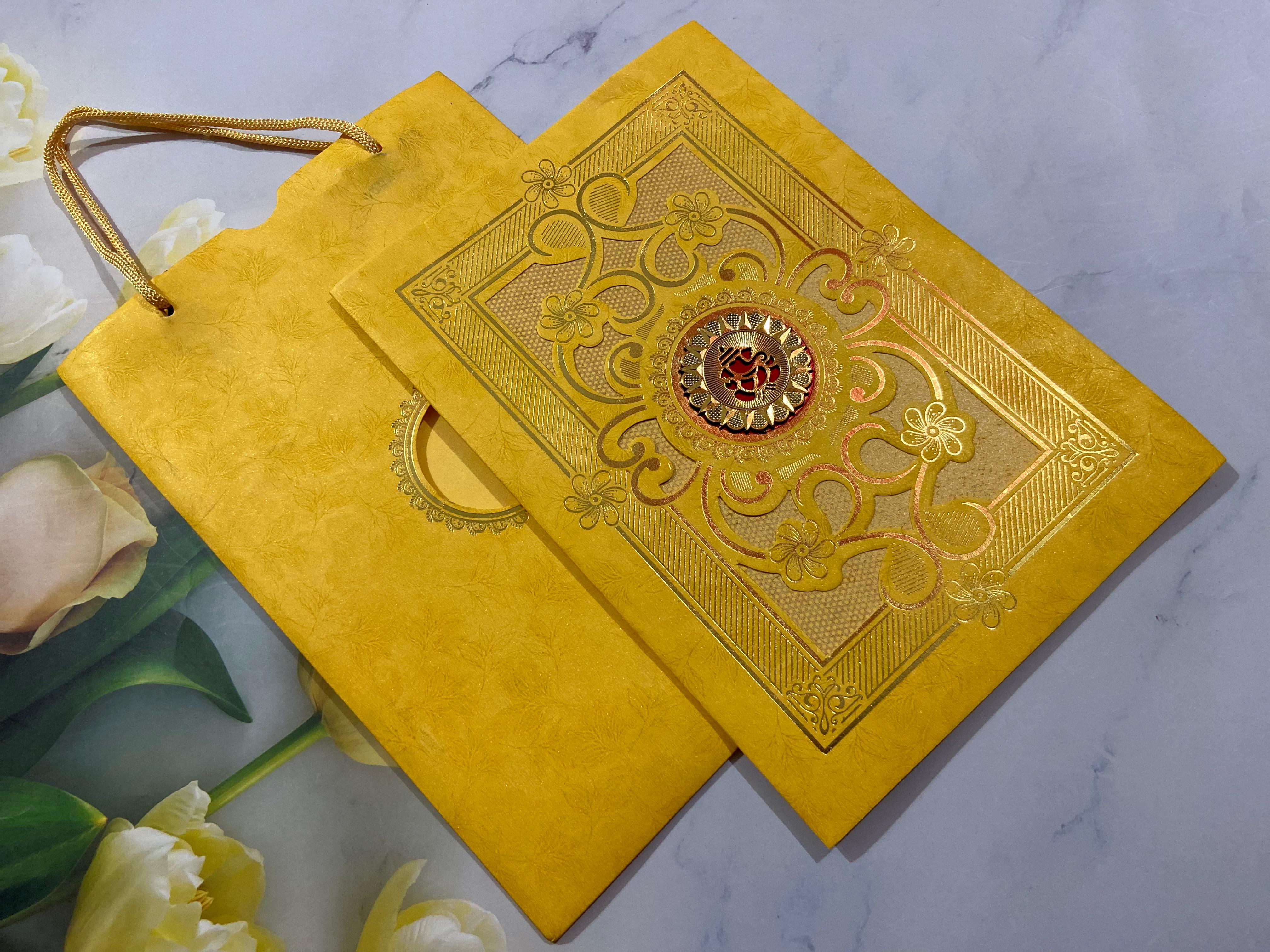 Gulshan Card Collection Designer Wedding Invitation Card (Pack of 50) 