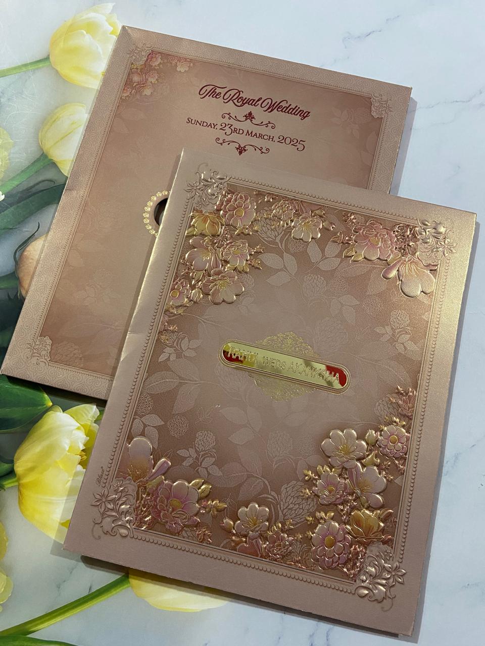 Gulshan Card Collection Designer Wedding Invitation Card (Pack of 50)