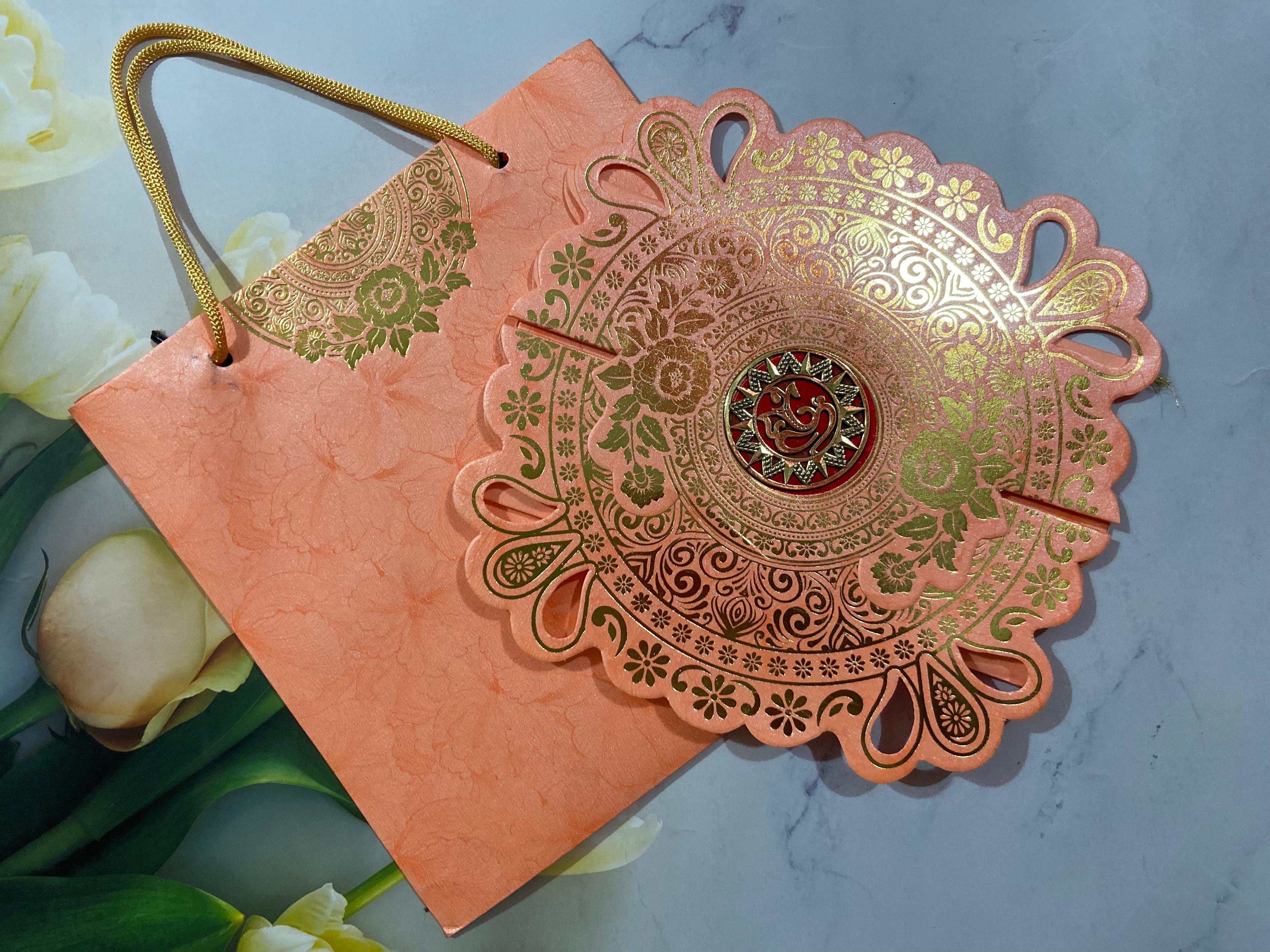 Gulshan Card Collection Designer Wedding Invitation Card (Pack of 50) 