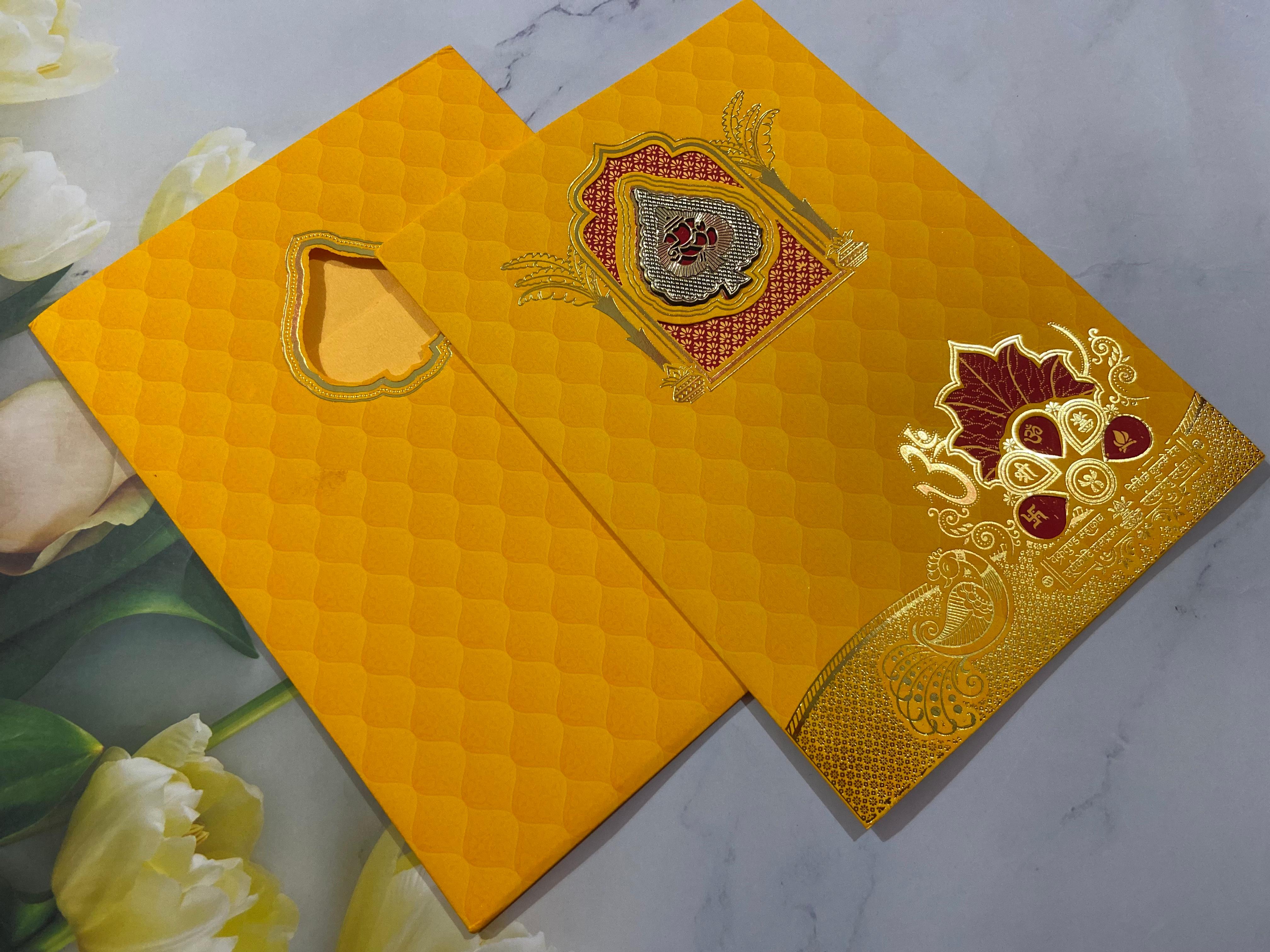 Gulshan Card Collection Designer Wedding Invitation Card (Pack of 50) 