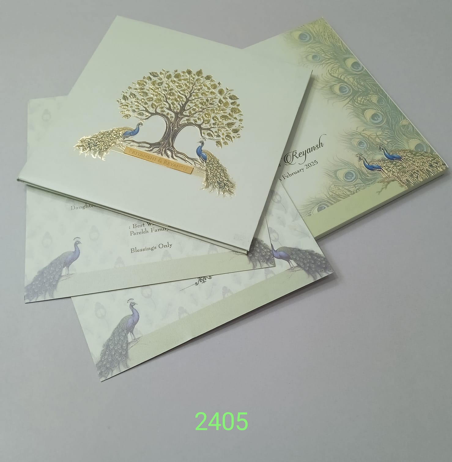 Gulshan Card Collection Designer Wedding Cards for Marriage Invitation (Pack of 50)