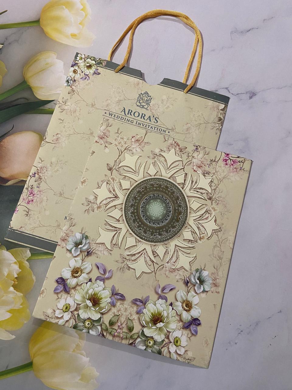 Gulshan Card Collection Designer Wedding Invitation Card (Pack of 50)