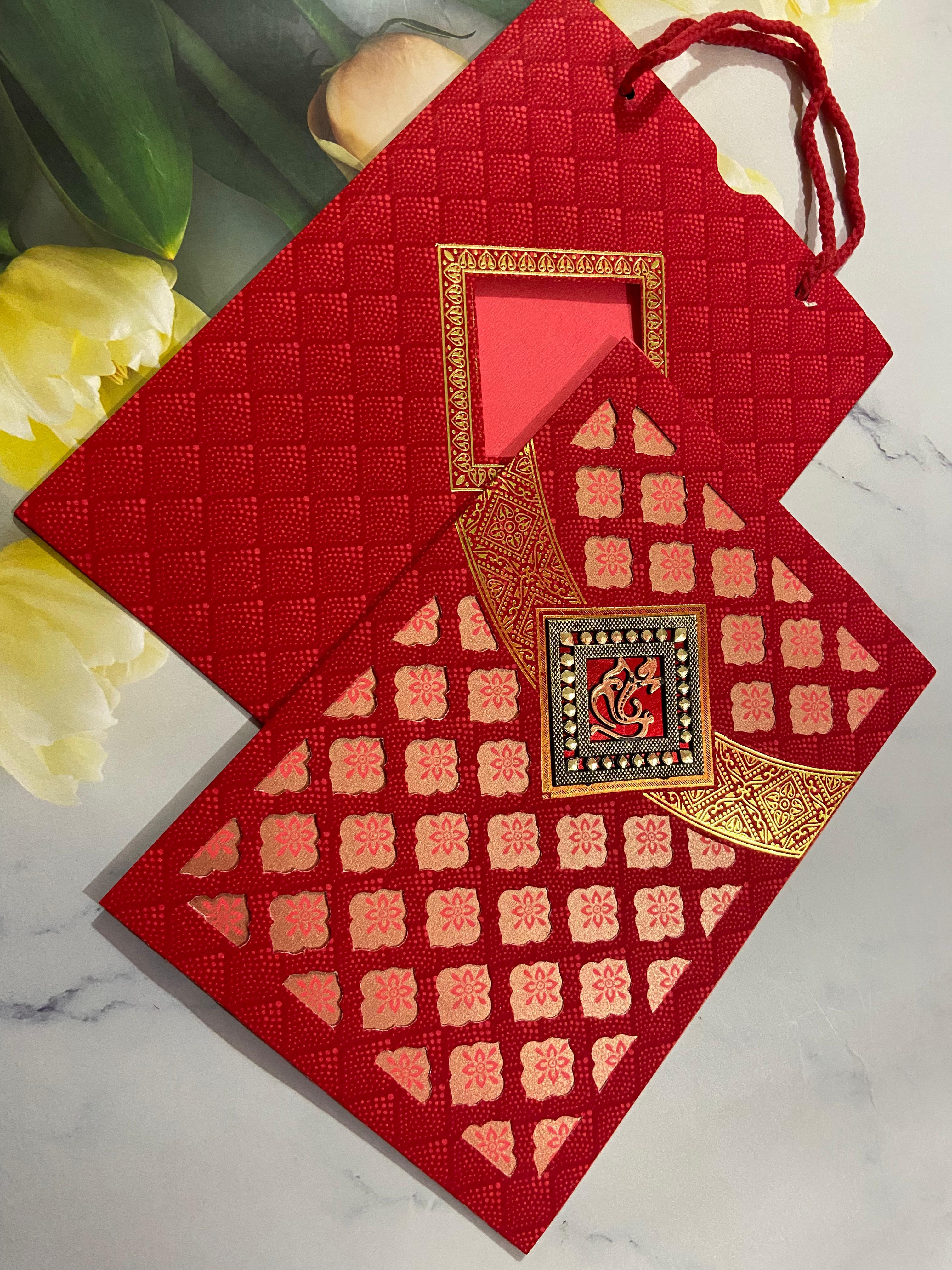 Gulshan Card Collection Designer Wedding Invitation Card (Pack of 50) 