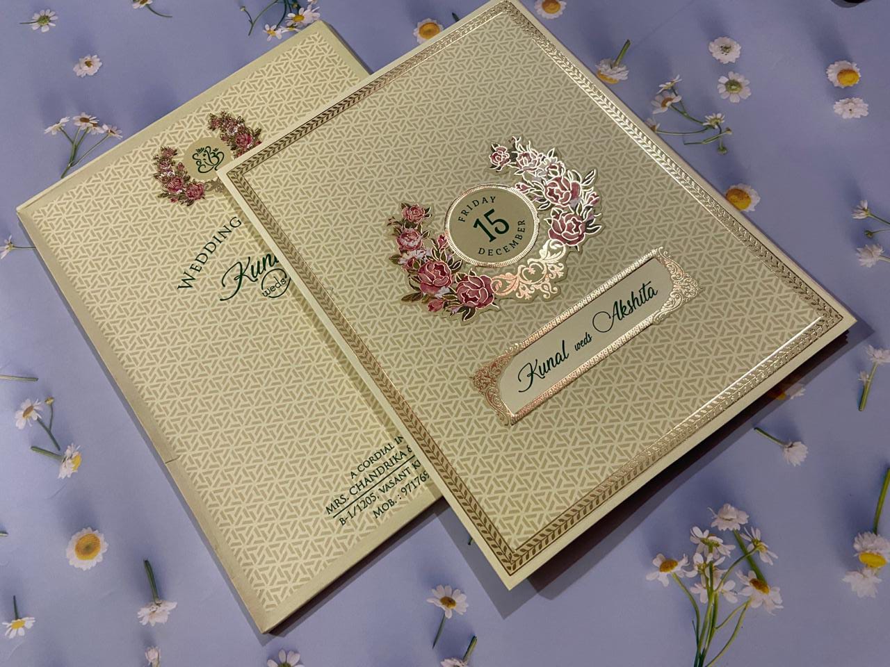 Gulshan Card Collection Designer Premium CommonWedding Cards for Marriage Invitation in Brawn Colour