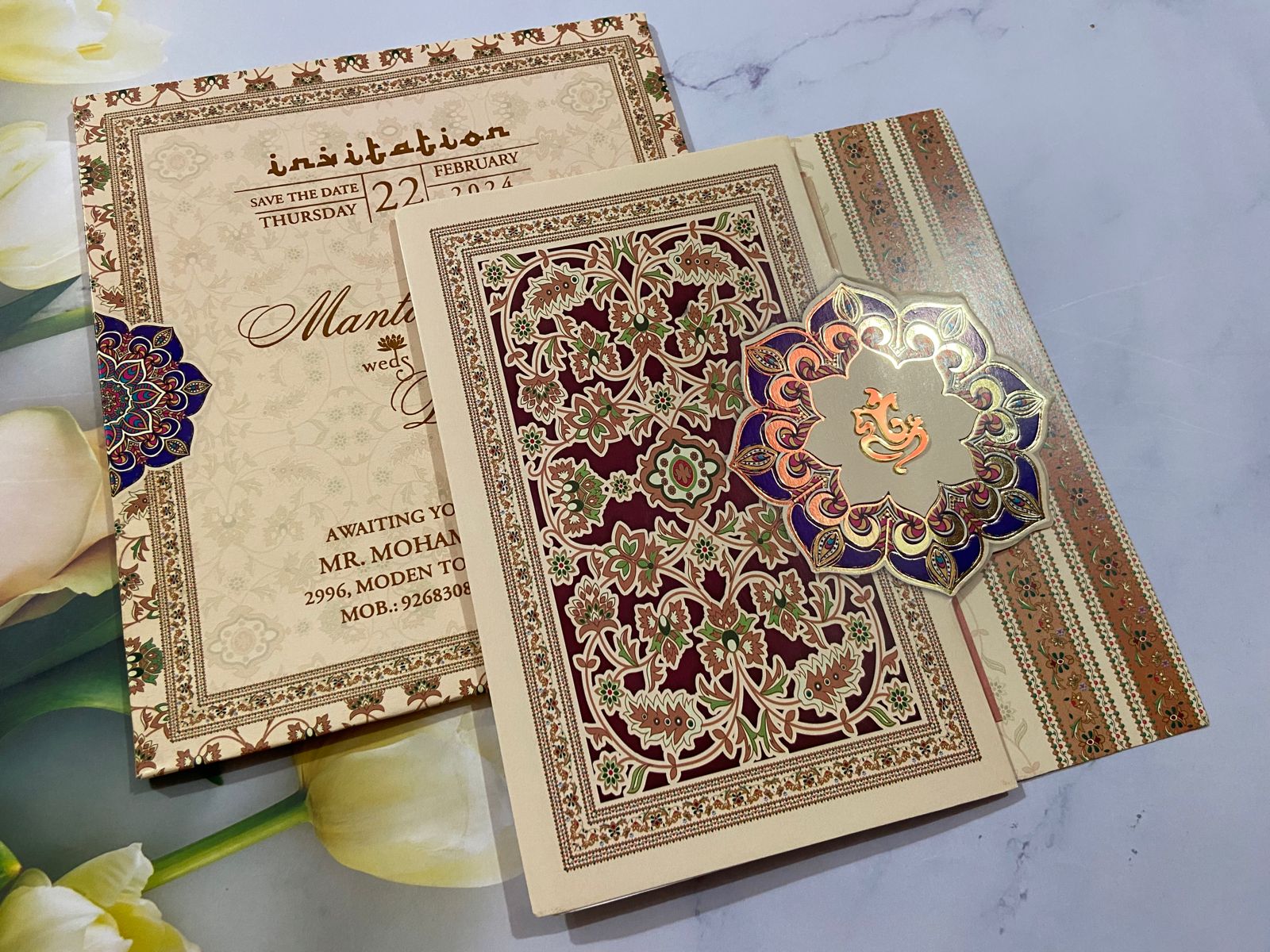 Gulshan Card Collection Designer Wedding Invitation Card (Pack of 50)
