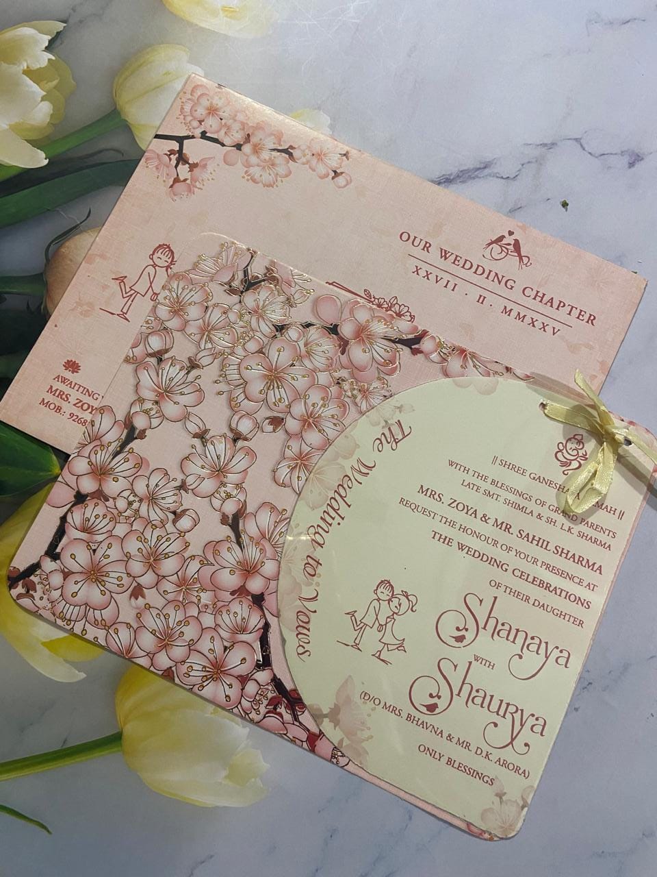 Gulshan Card Collection Designer Wedding Invitation Card (Pack of 50)