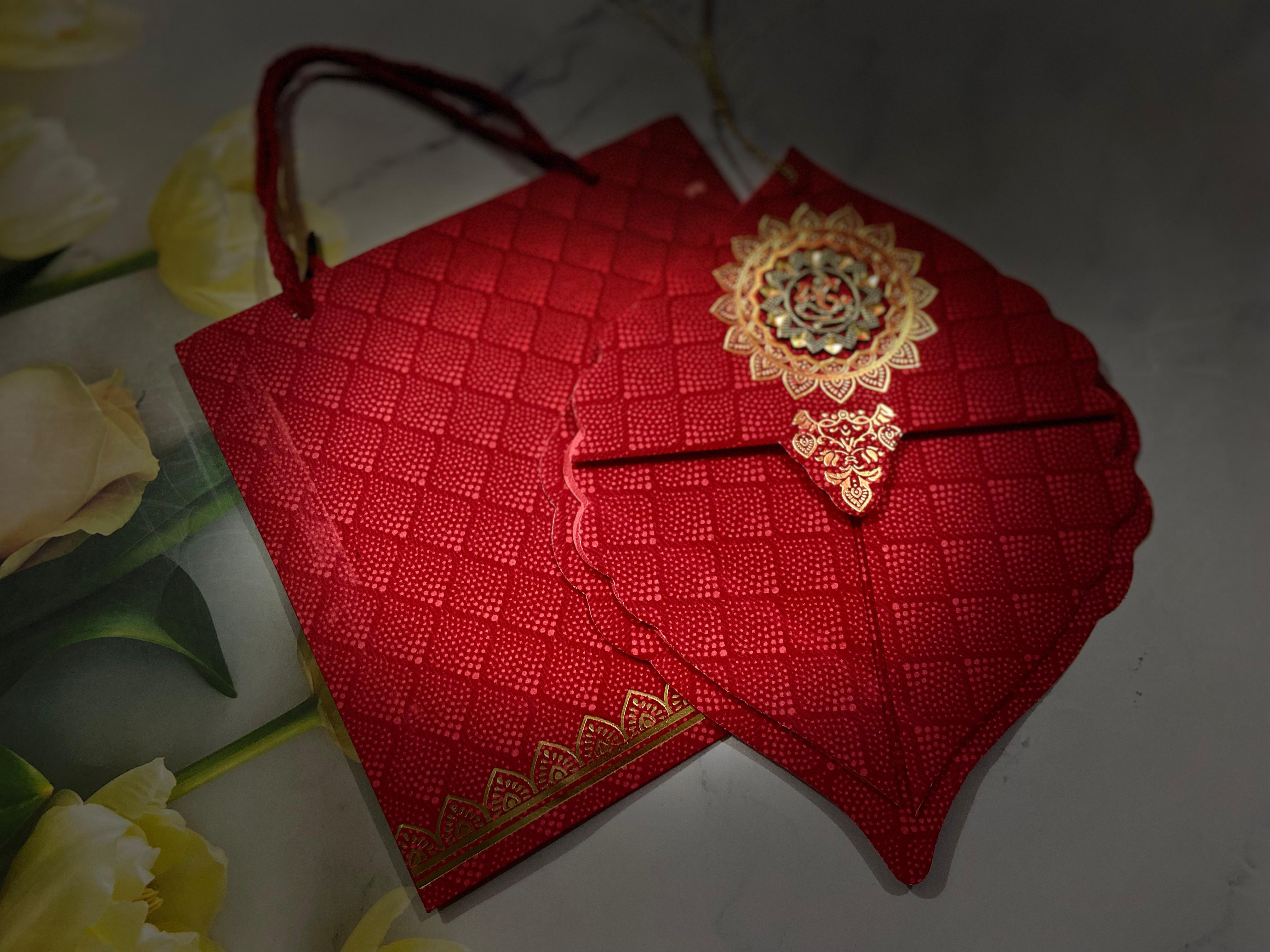 Gulshan Card Collection Designer Wedding Invitation Card (Pack of 50) 