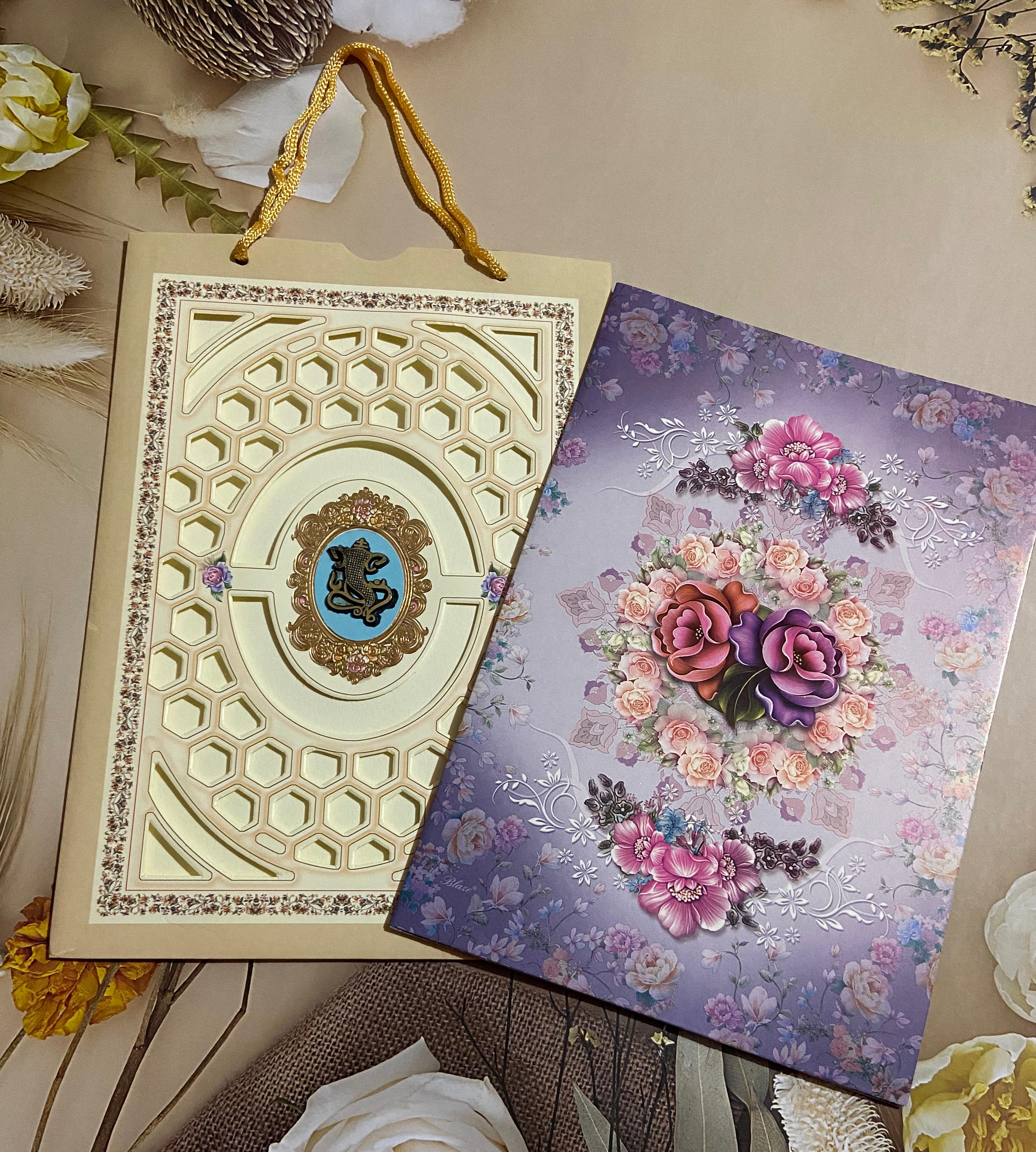 Gulshan Card Collection Designer Wedding Invitation Card (Pack of 50)