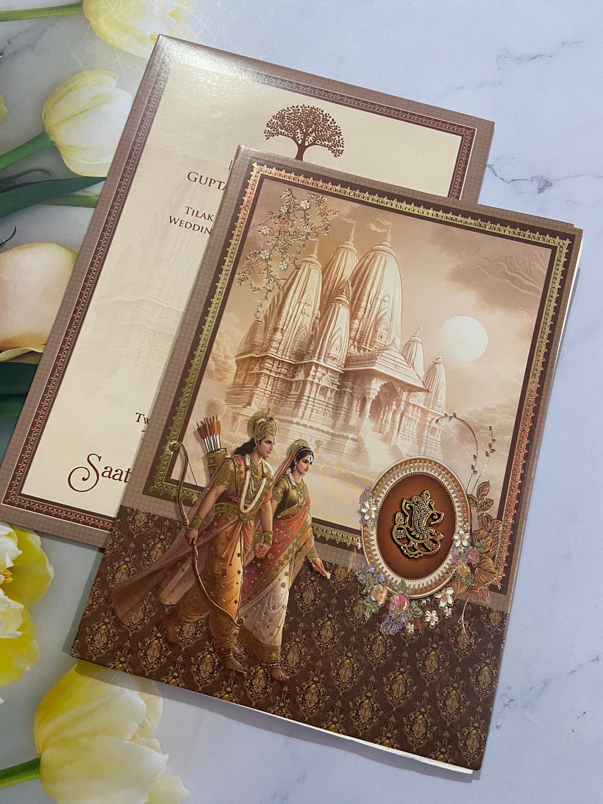 Gulshan Card Collection Designer Wedding Invitation Card (Pack of 50)