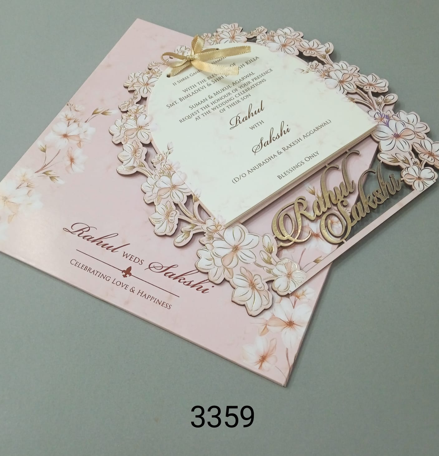 Gulshan Card Collection Designer Wedding Invitation Card (Pack of 50)