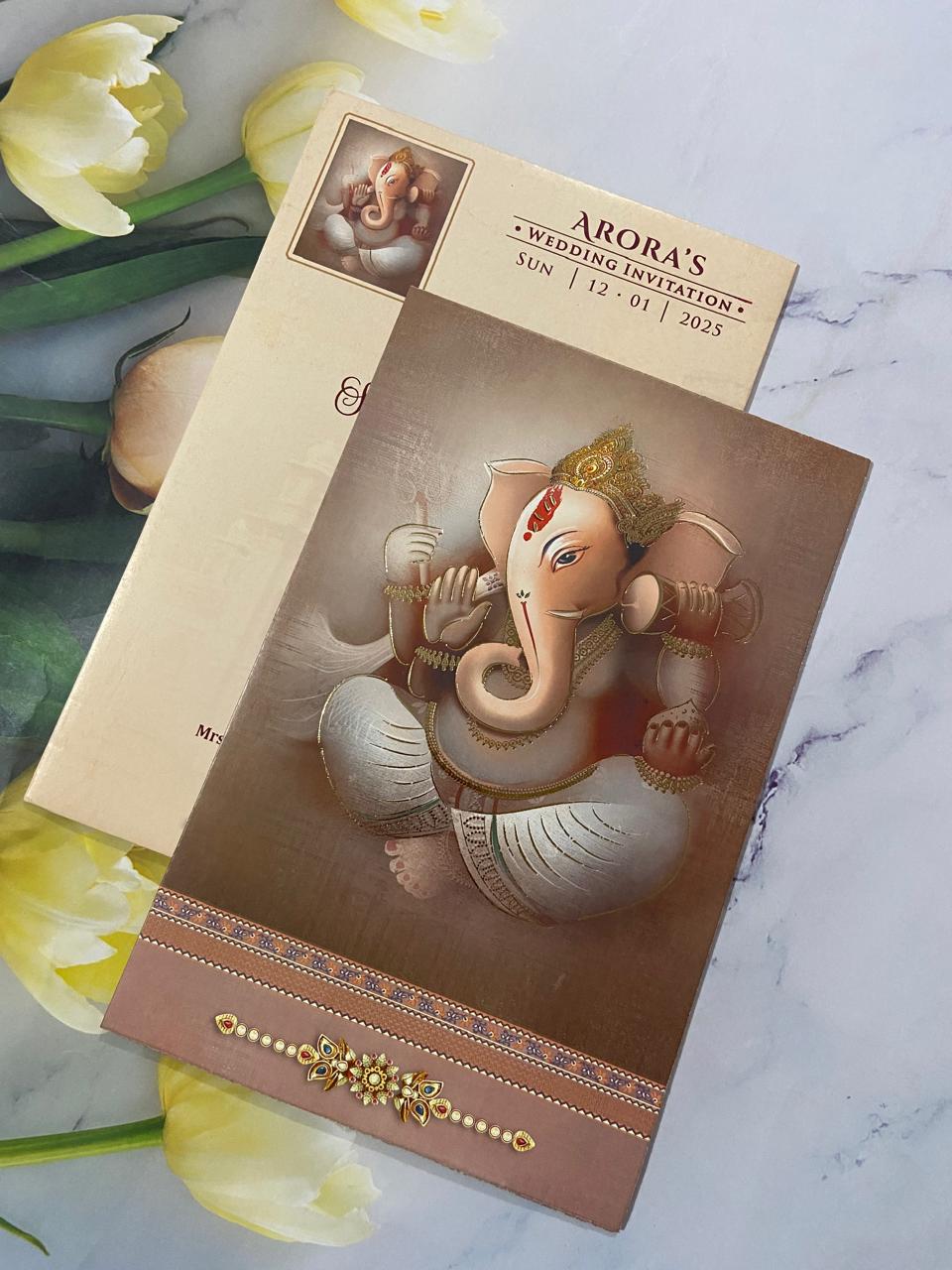 Gulshan Card Collection Designer Wedding Invitation Card (Pack of 50)