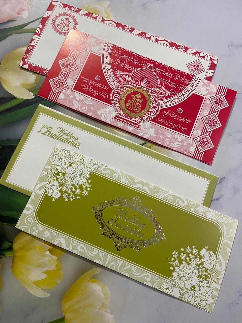 Gulshan Card Collection Designer Wedding Cards for Marriage Invitation (Pack of 50)