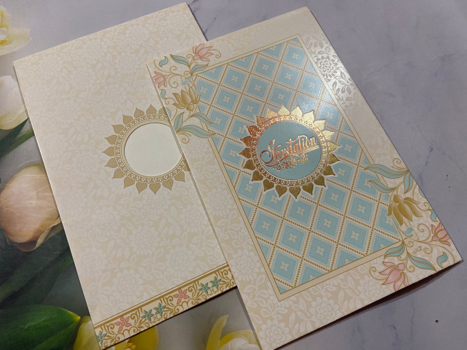 Gulshan Card Collection Designer Wedding Invitation Card (Pack of 50) 