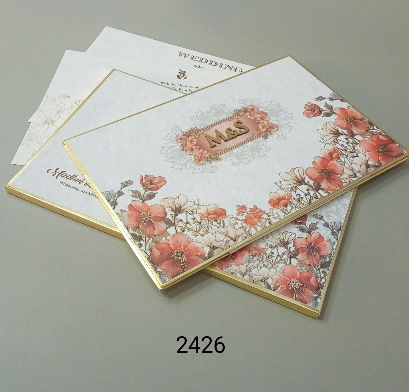 Gulshan Card Collection Designer Wedding Invitation Card (Pack of 50)