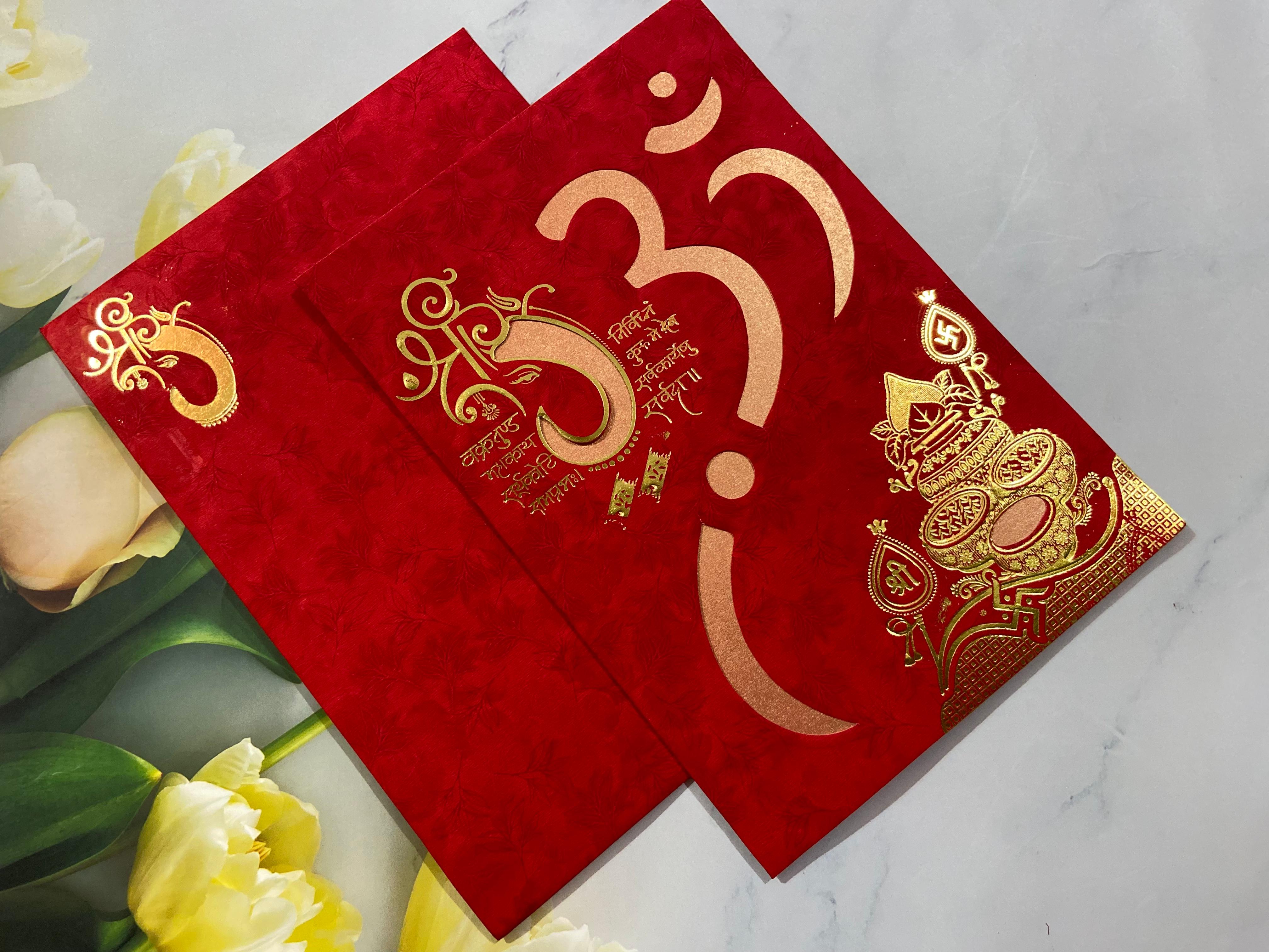 Gulshan Card Collection Designer Wedding Invitation Card (Pack of 50) 
