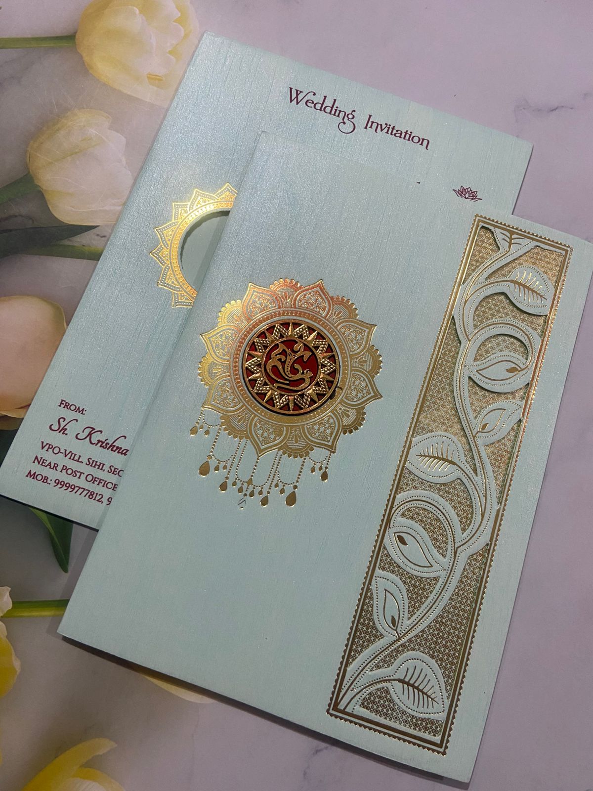 Gulshan Card Collection Designer Wedding Invitation Card (Pack of 50) 