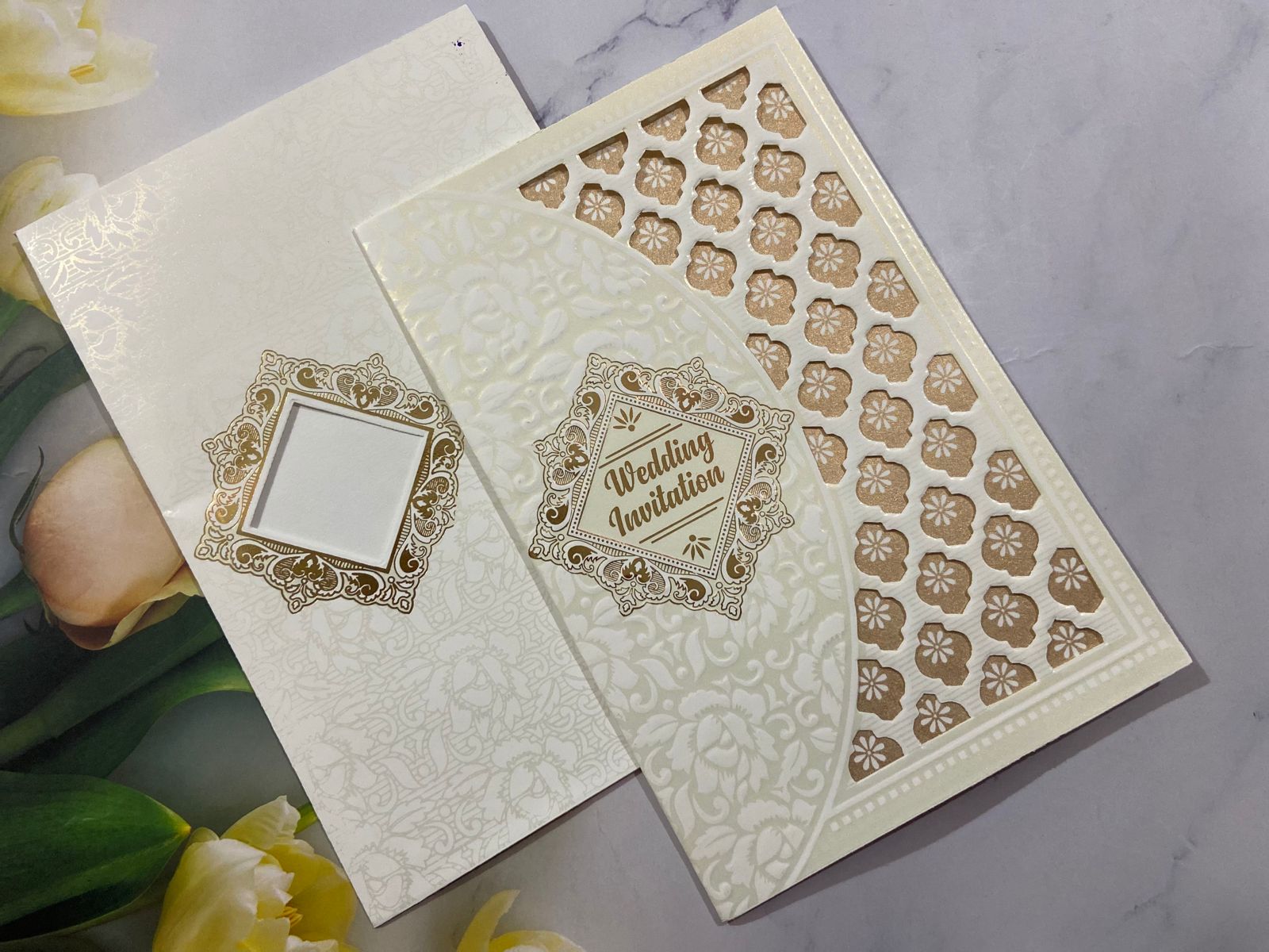 Gulshan Card Collection Designer Wedding Invitation Card (Pack of 50)