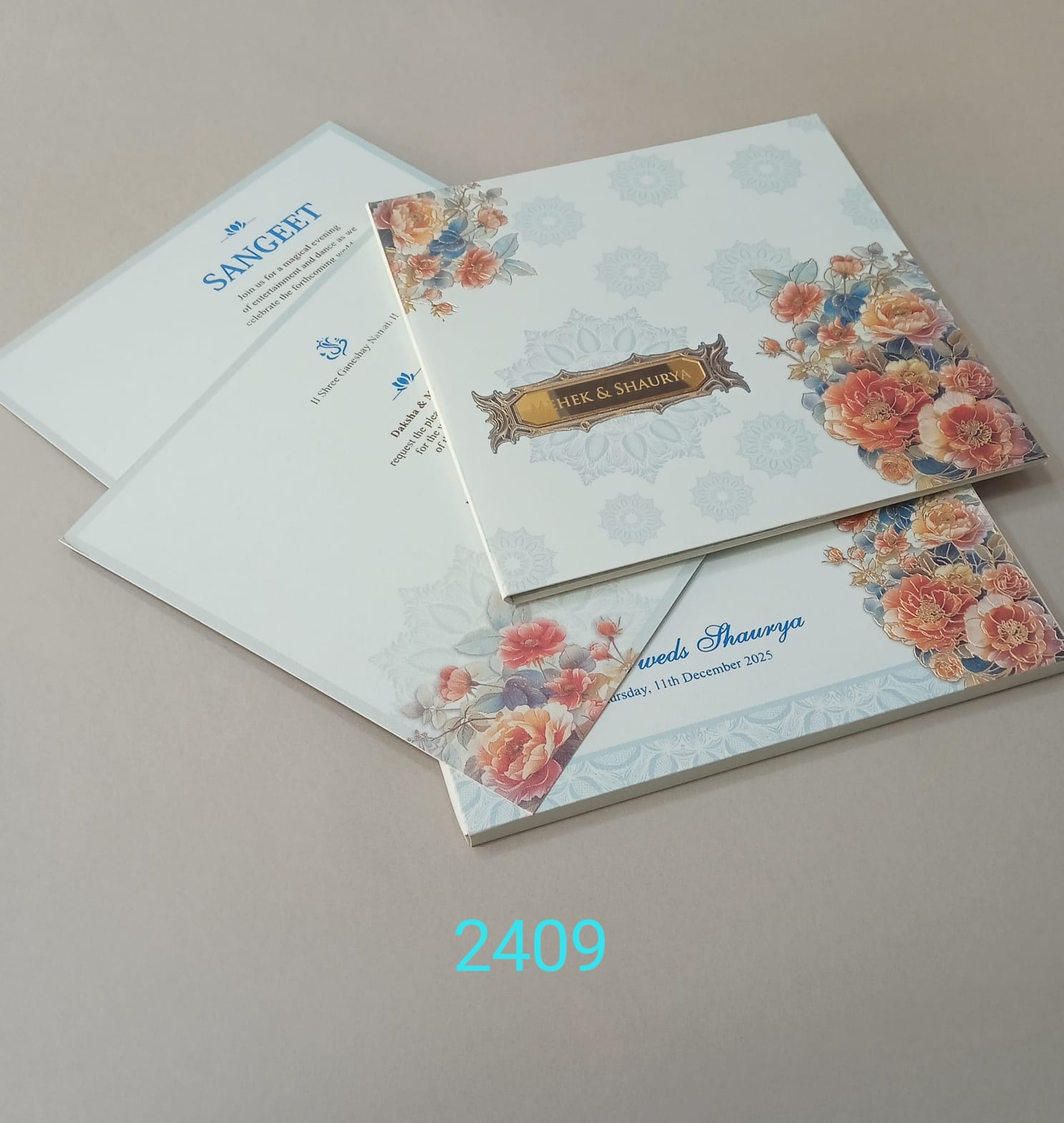 Gulshan Card Collection Designer Wedding Cards for Marriage Invitation (Pack of 50)