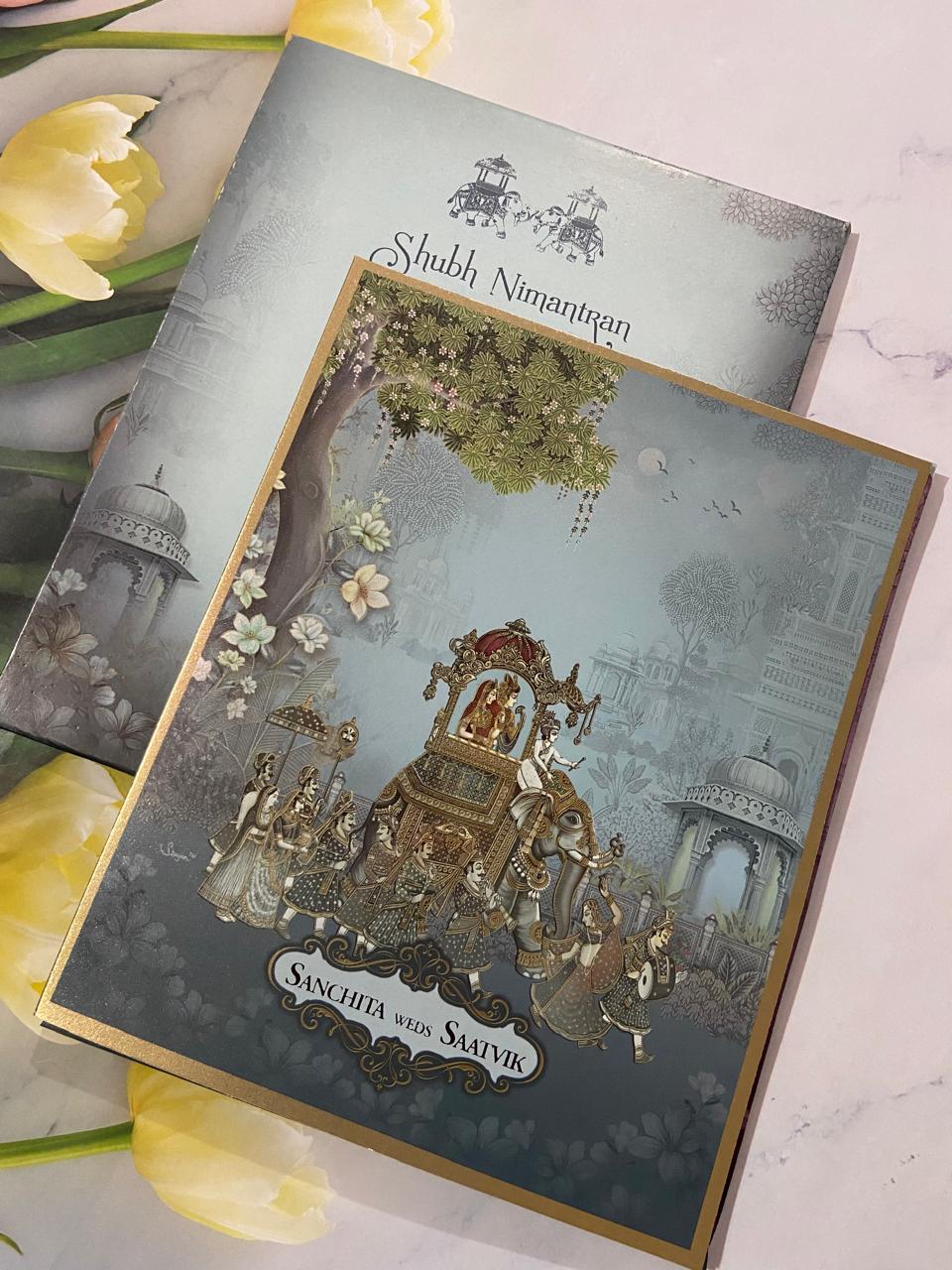 Gulshan Card Collection Designer Wedding Invitation Card (Pack of 50)