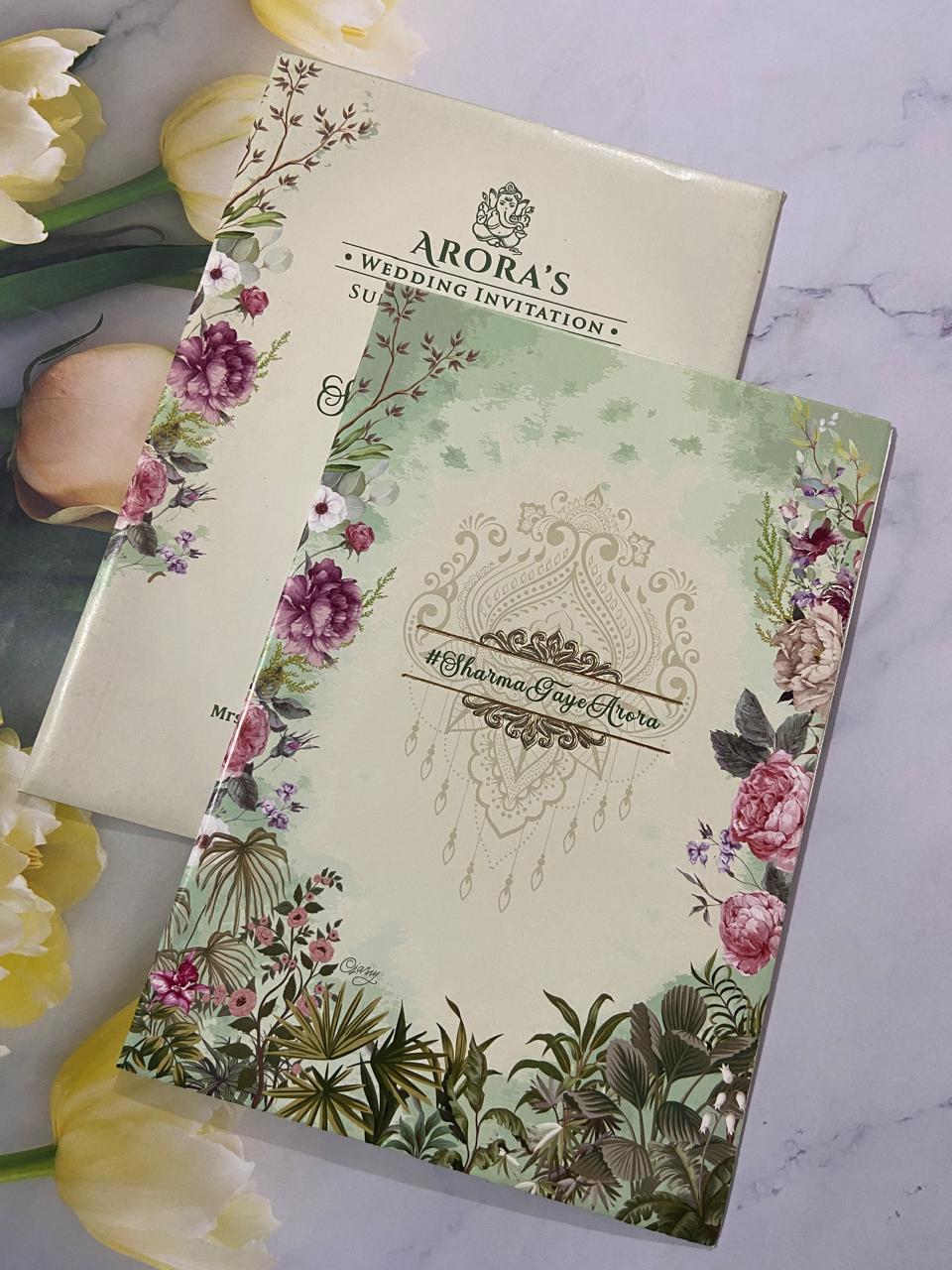 Gulshan Card Collection Designer Wedding Invitation Card (Pack of 50)