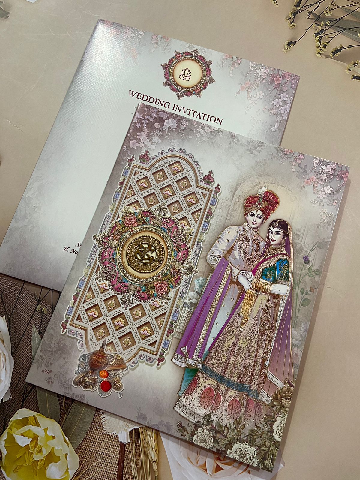 Gulshan Card Collection Designer Wedding Invitation Card (Pack of 50)